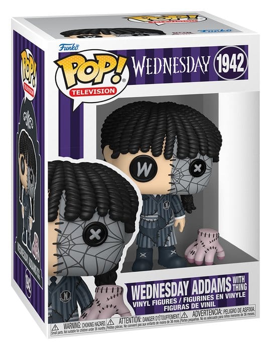 Wednesday Patchwork Wednesday with Thing POP! Televison Vinyl Figur