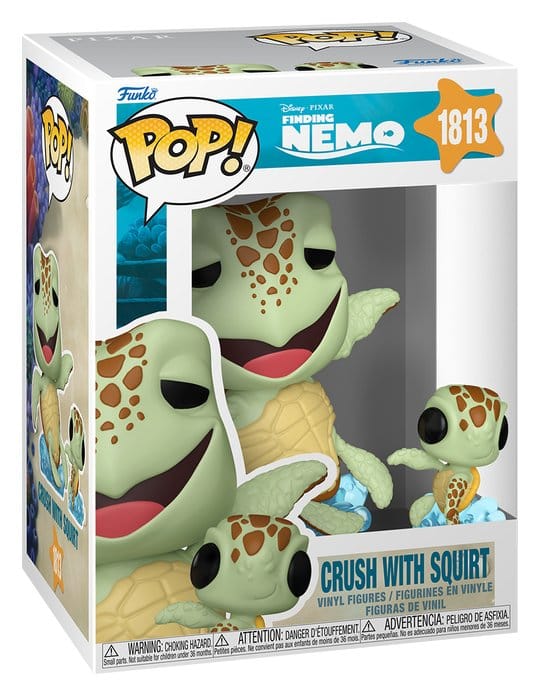 Findet Nemo Crush w/Squirt POP! & Buddy Vinyl Figur