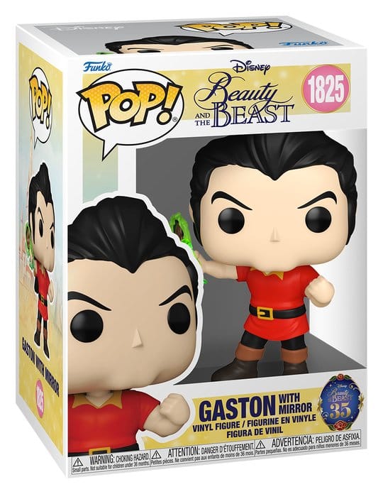 Die Schöne und das Biest Gaston w/Mirror POP! Disney Vinyl Figur