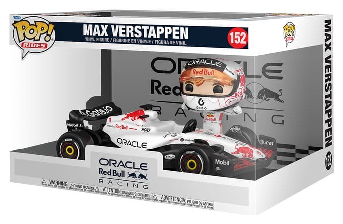 Formula One Verstappen (White) POP! Rides Super Deluxe Vinyl Figur