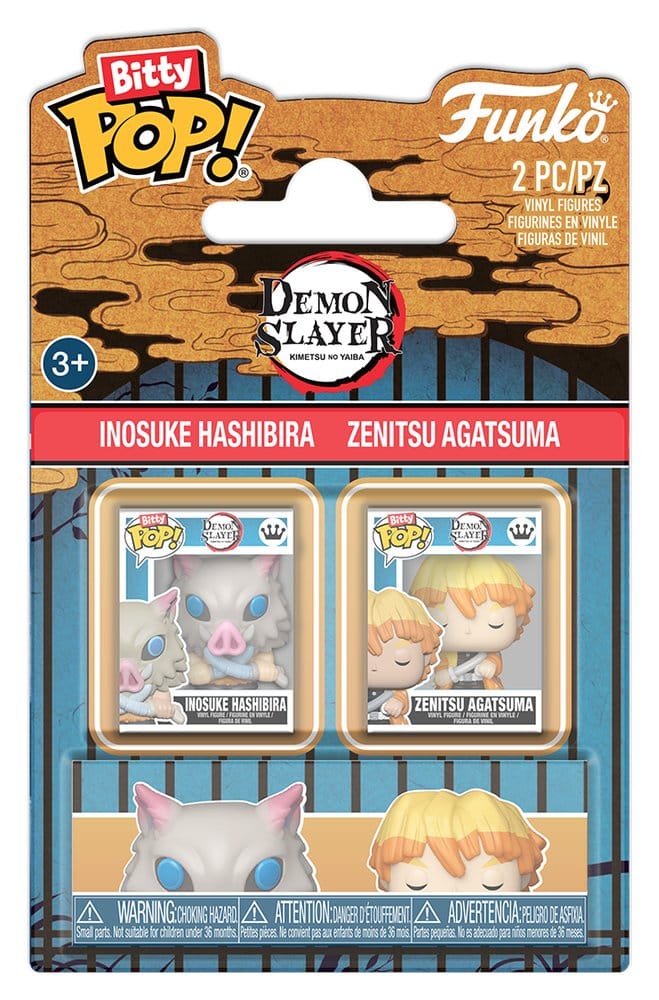 Demon Slayer Kimetsu no Yaiba 2er-Pack Inosuke & Zenitsu POP! Vinyl Figuren