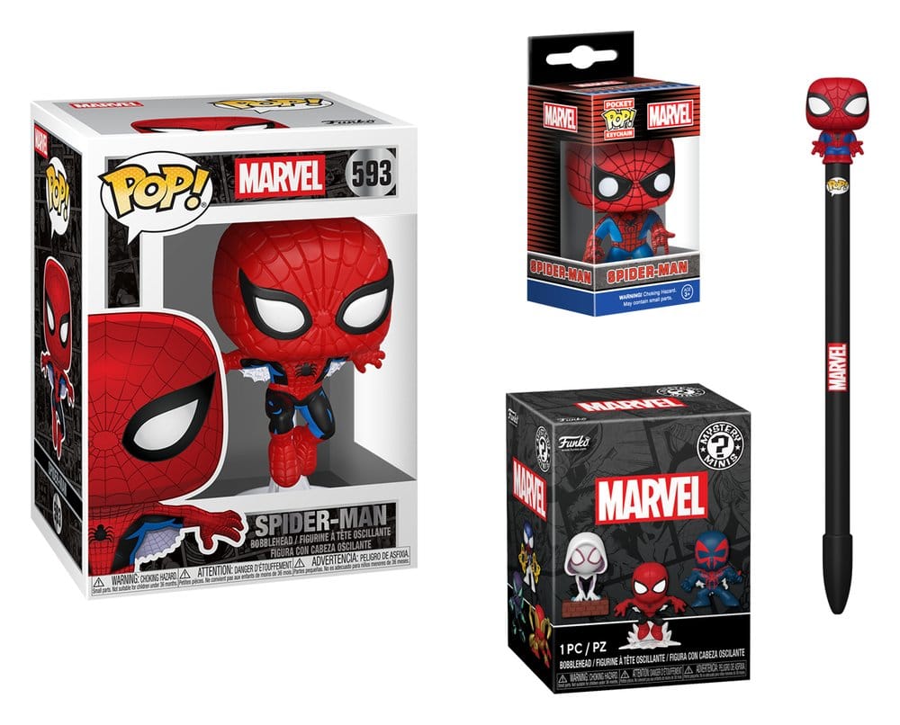 Marvel Spider-Man Black Friday Bundle 4er-Pack POP! Vinyl Figuren