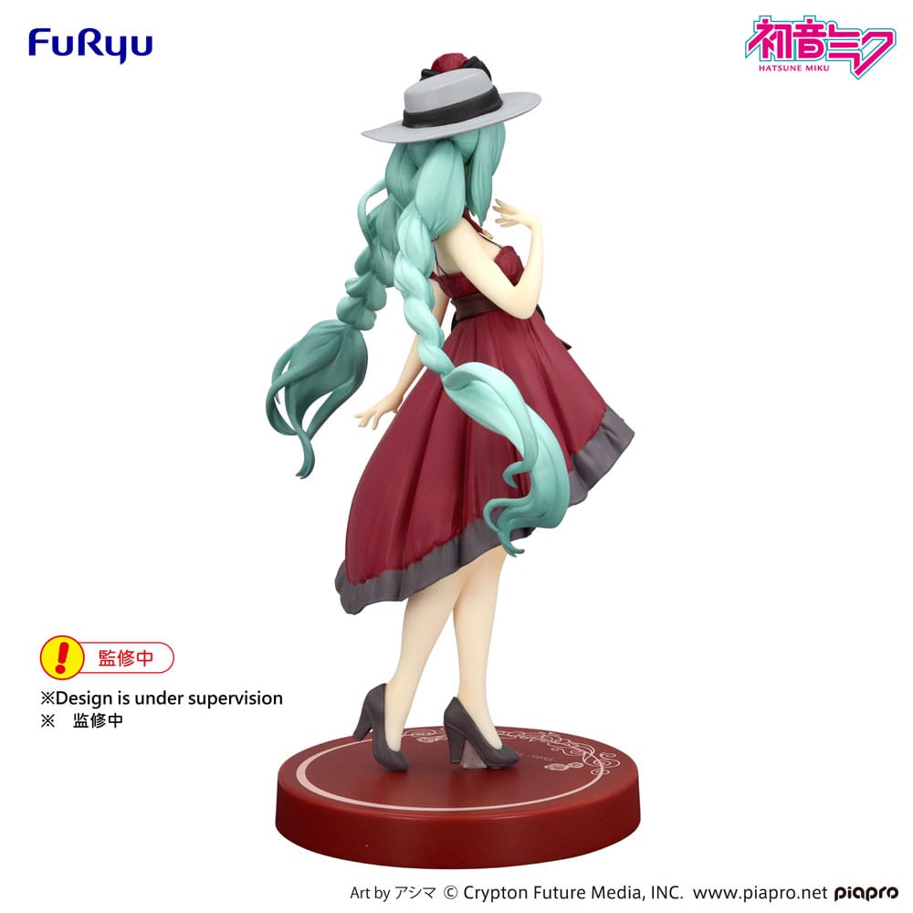 Hatsune Miku Trio-Try-iT Hatsune Miku Outing Dress Red Color Ver. Statue
