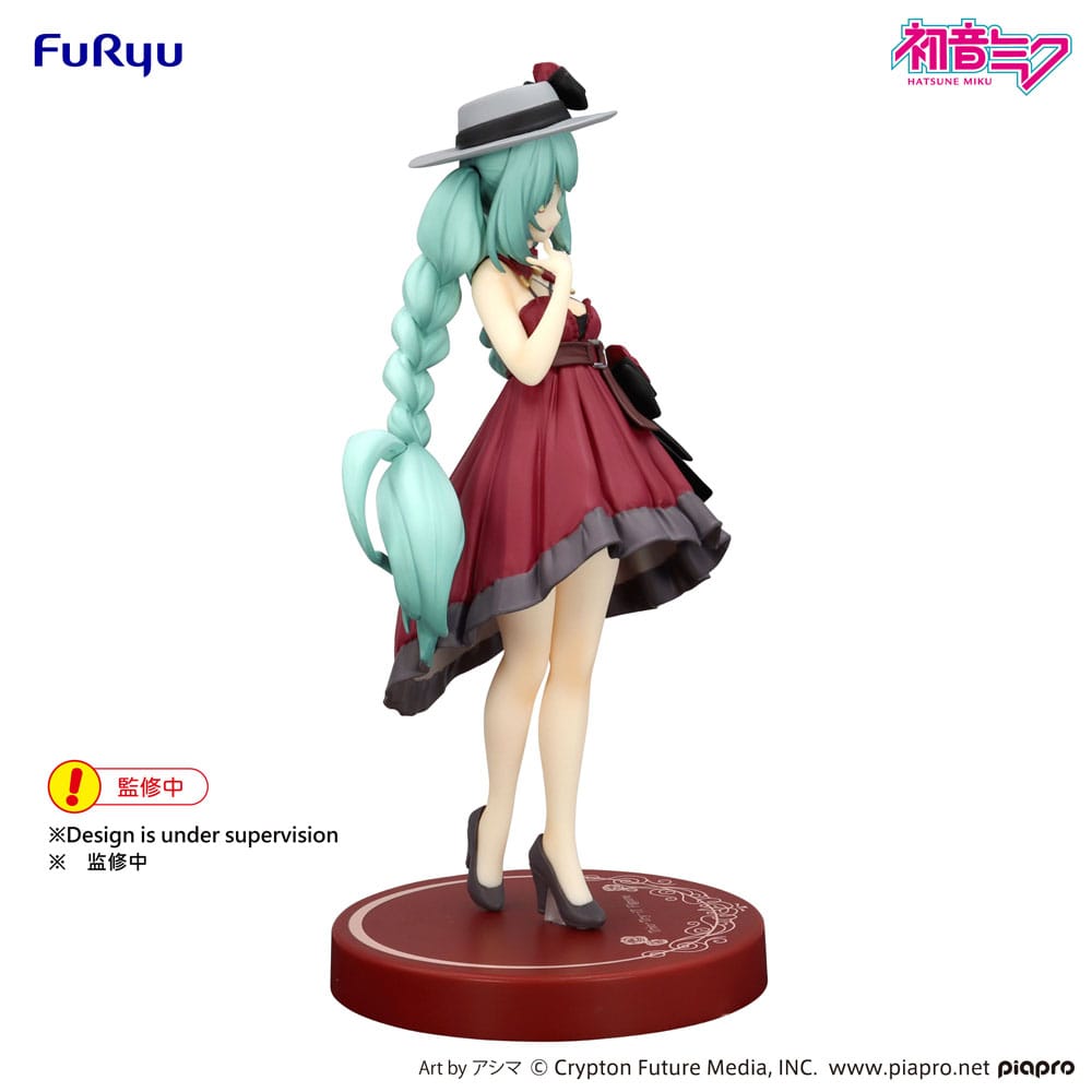Hatsune Miku Trio-Try-iT Hatsune Miku Outing Dress Red Color Ver. Statue