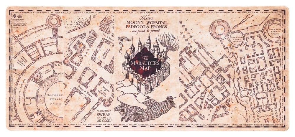 Harry Potter Karte Des Rumtreibers XL Mauspad