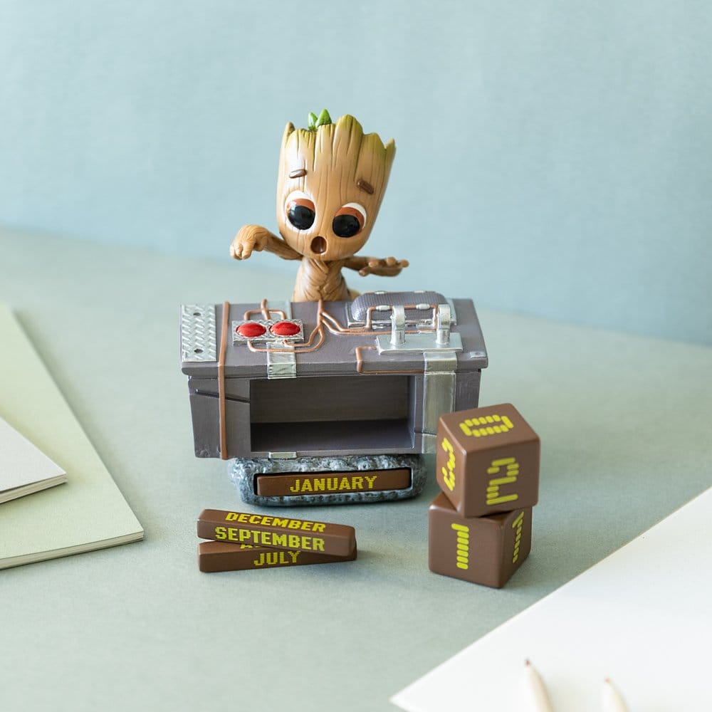 Marvel Groot Death Button 3D Ewiger Kalender