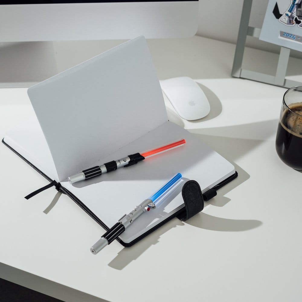 Star Wars Luke Skywalker & Darth Vader Set 2 Lichtschwert-Stiften mit