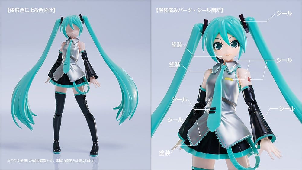 Character Vocal Series 01 Hatsune Miku Plamatea Plastic Model Kit