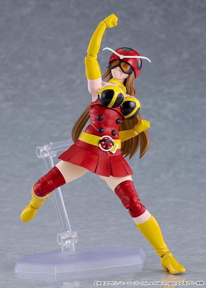 Tojima Wants to Be a Kamen Rider Yuriko Okada (Electro-Wave Human Tackle Ver.) Figma Actionfigur