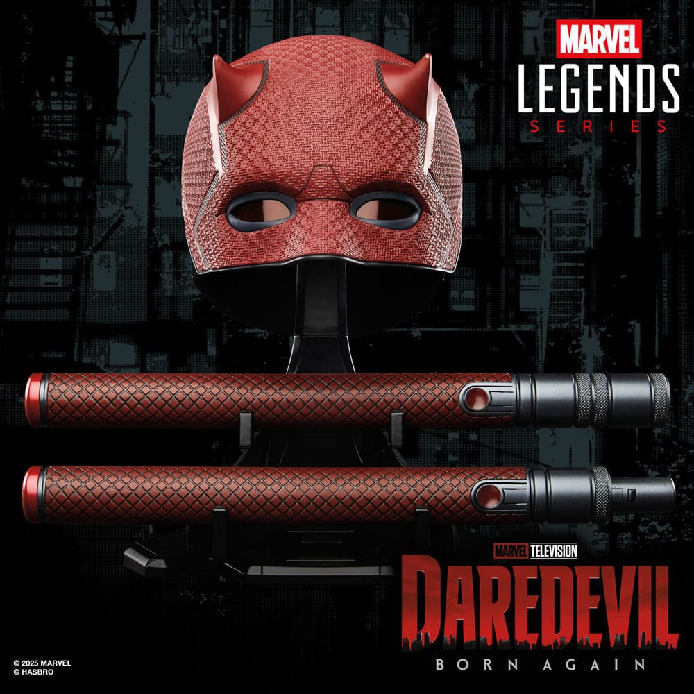 Daredevil Born Again Premium Roleplay Maske Und Schlagstock