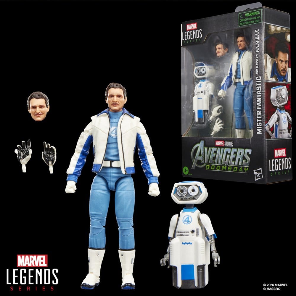 Avengers Doomsday Mister Fantastic & Marvel's H.E.R.B.I.E. Marvel Legends 2er-Pack Actionfiguren