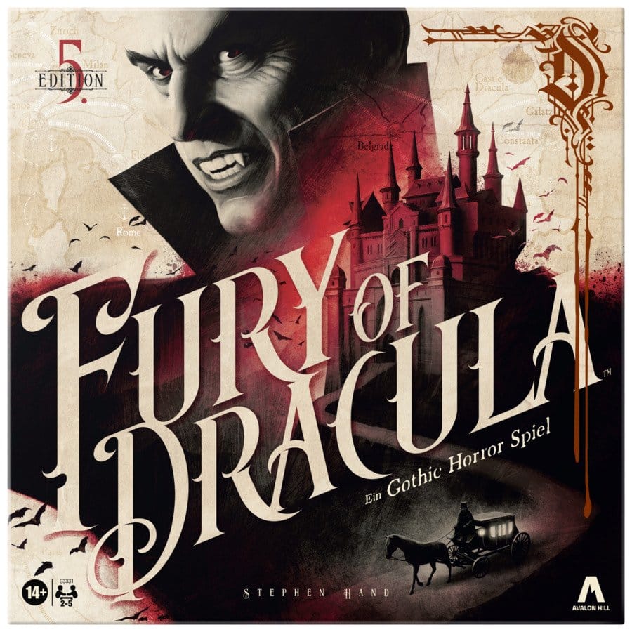 Fury of Dracula 5. Edition *Deutsche Version* Brettspiel