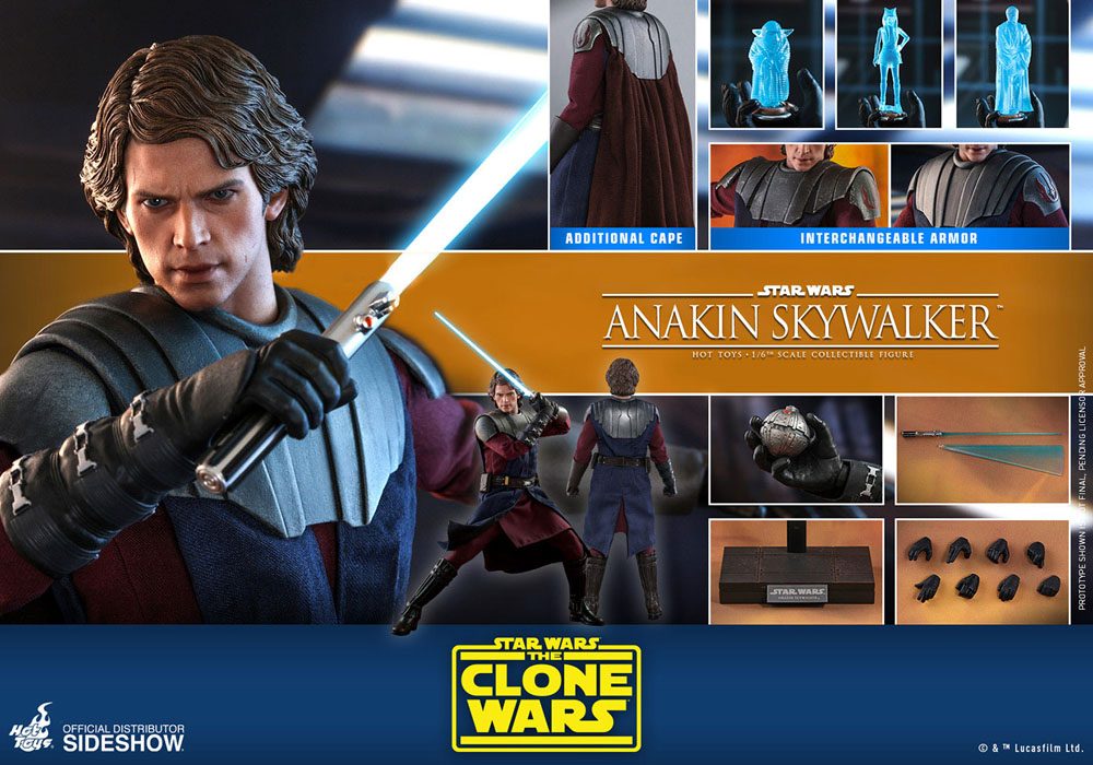 Star Wars The Clone Wars Anakin Skywalker Exklusive 1/6 Actionfigur
