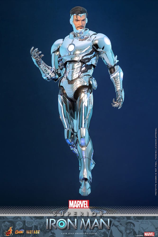 Hot Toys Marvel Comic Superior Iron Man Diecast 1/6 Actionfigur
