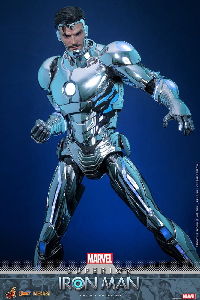 Hot Toys Marvel Comic Superior Iron Man Diecast 1/6 Actionfigur