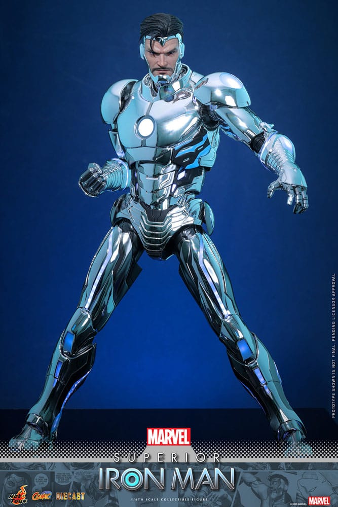 Hot Toys Marvel Comic Superior Iron Man Diecast 1/6 Actionfigur