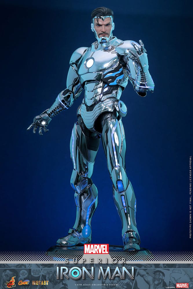 Hot Toys Marvel Comic Superior Iron Man Diecast 1/6 Actionfigur