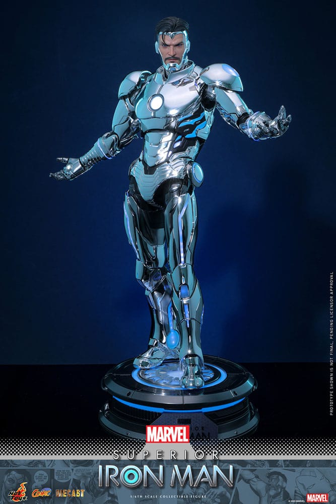 Hot Toys Marvel Comic Superior Iron Man Diecast 1/6 Actionfigur