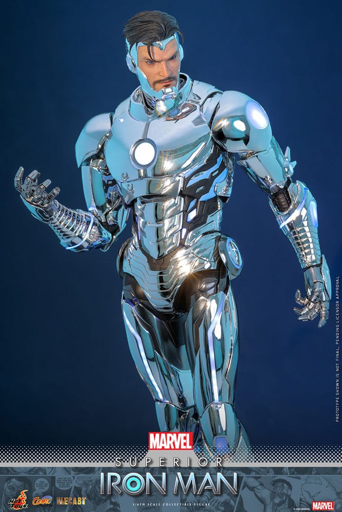 Hot Toys Marvel Comic Superior Iron Man Diecast 1/6 Actionfigur