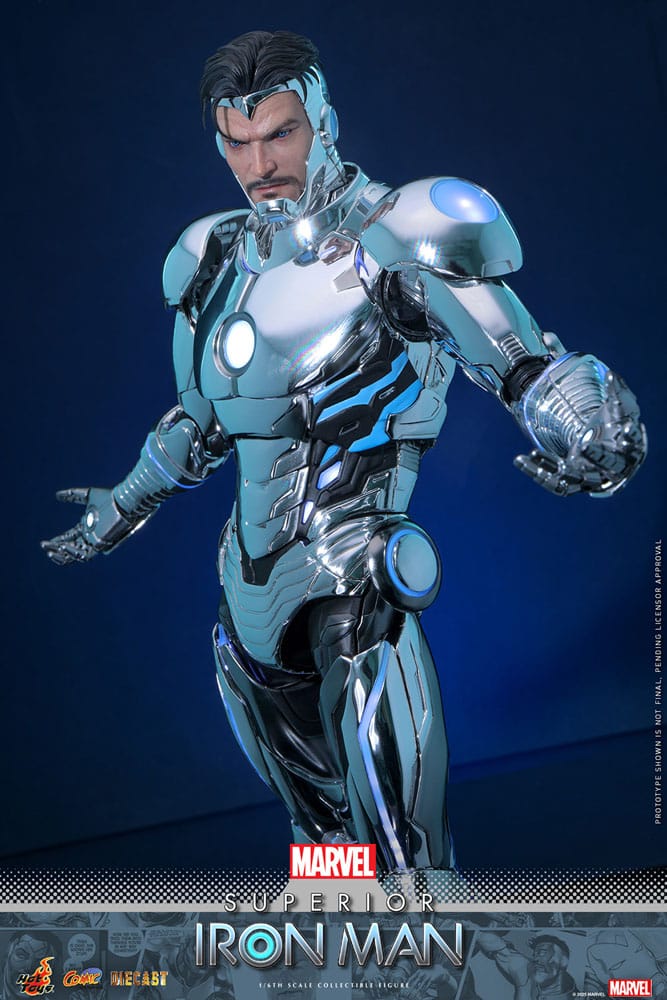 Hot Toys Marvel Comic Superior Iron Man Diecast 1/6 Actionfigur