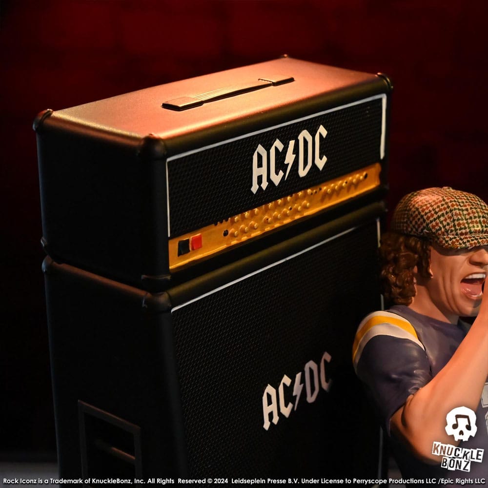 Knucklebonz AC/DC Brian Johnson Rock Iconz Statue - Beschädigte Verpackung