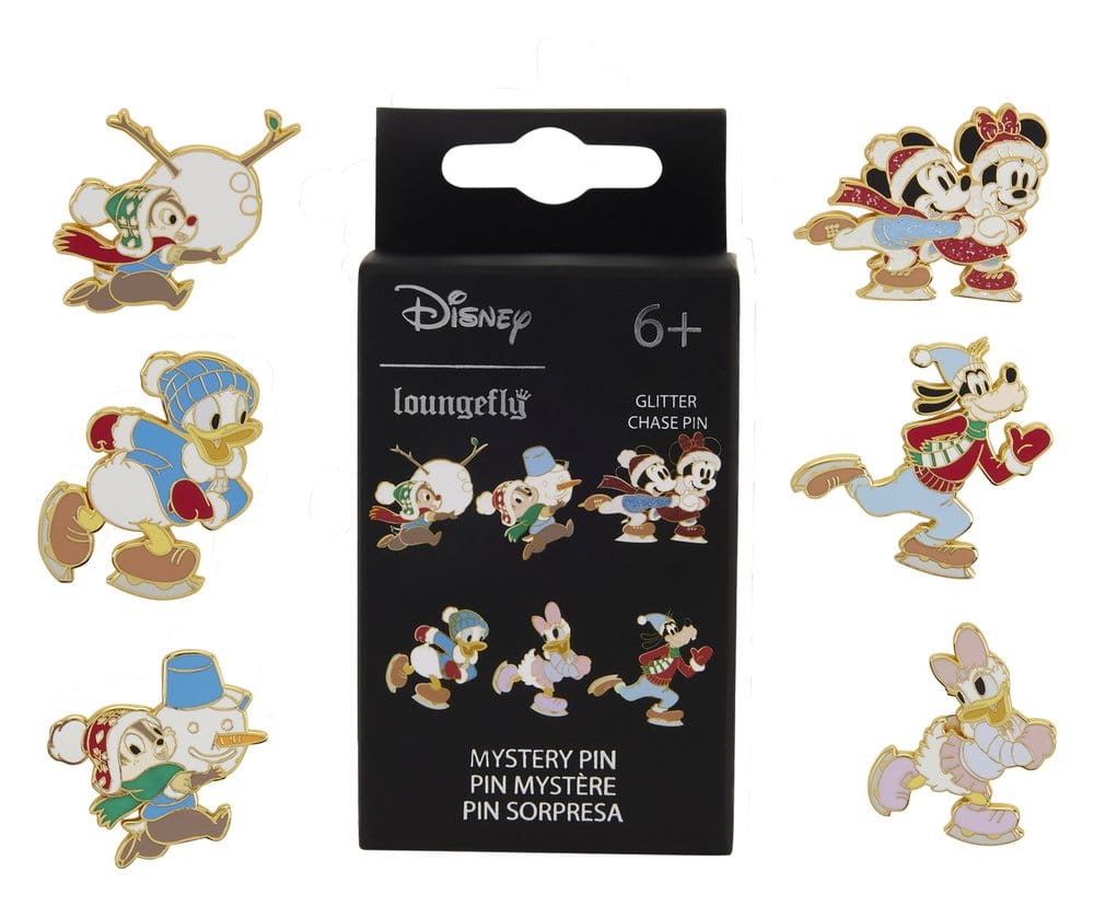 Mickey & Friends Winter Activities Blind Display (12) by Loungefly Ansteck-Pins