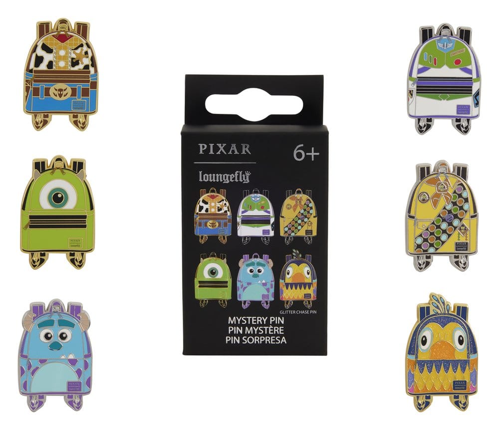 Disney/Pixar Mini Backpack Blind Box Sortiment (12) by Loungefly Ansteck-Pins