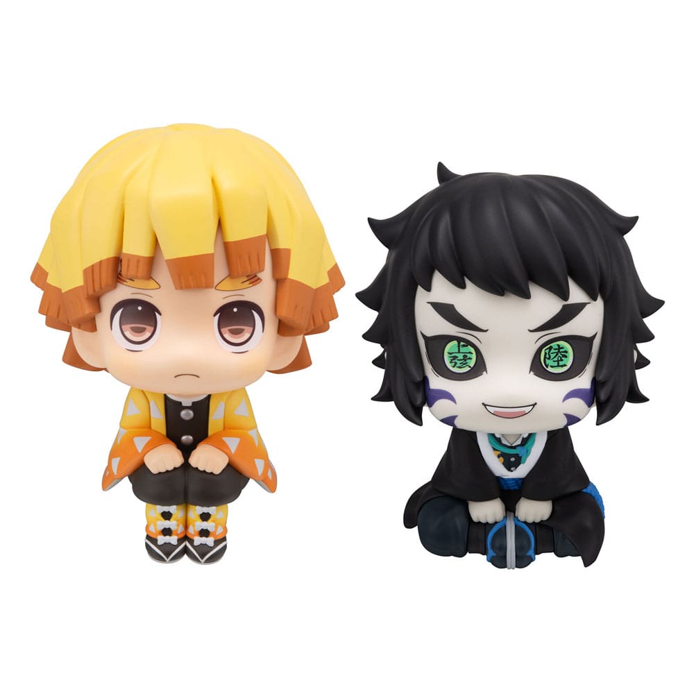 Demon Slayer Kimetsu no Yaiba 2er-Pack Zenitsu Agatsuma Grumpy Ver. & Kaigaku (with gift) Look Up Figuren