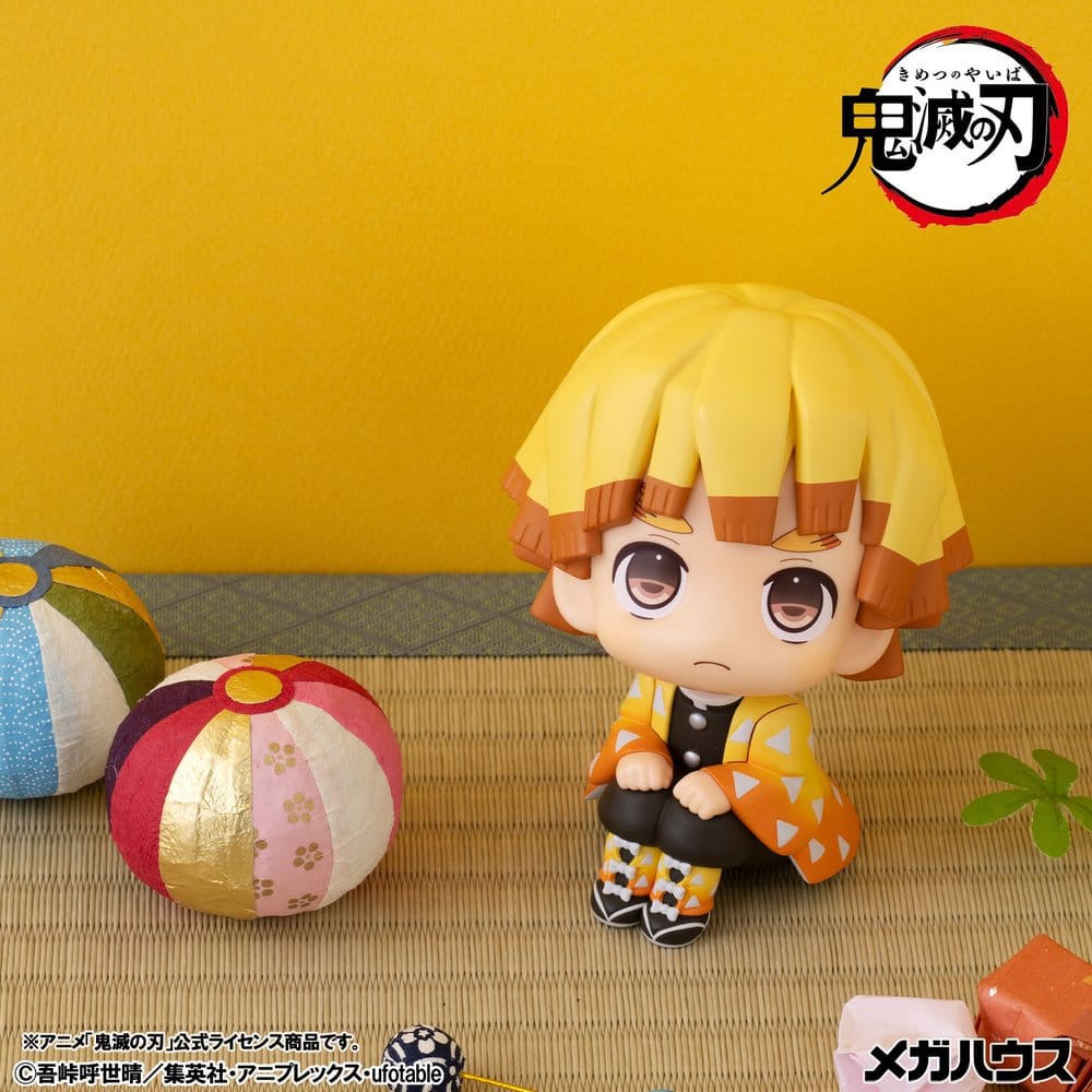 Demon Slayer Kimetsu no Yaiba 2er-Pack Zenitsu Agatsuma Grumpy Ver. & Kaigaku (with gift) Look Up Figuren