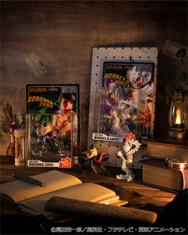 One Piece 2er-Pack Monkey D. Ruffy Gear Fifth & Roronoa Zoro (with gift) Wallstar Figuren