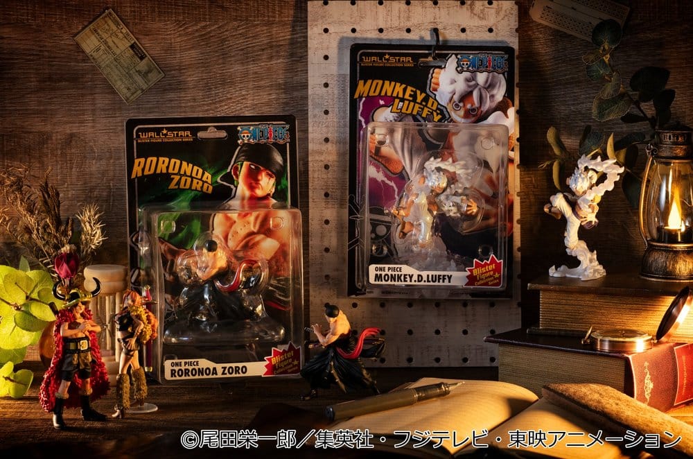 One Piece 2er-Pack Monkey D. Ruffy Gear Fifth & Roronoa Zoro (with gift) Wallstar Figuren