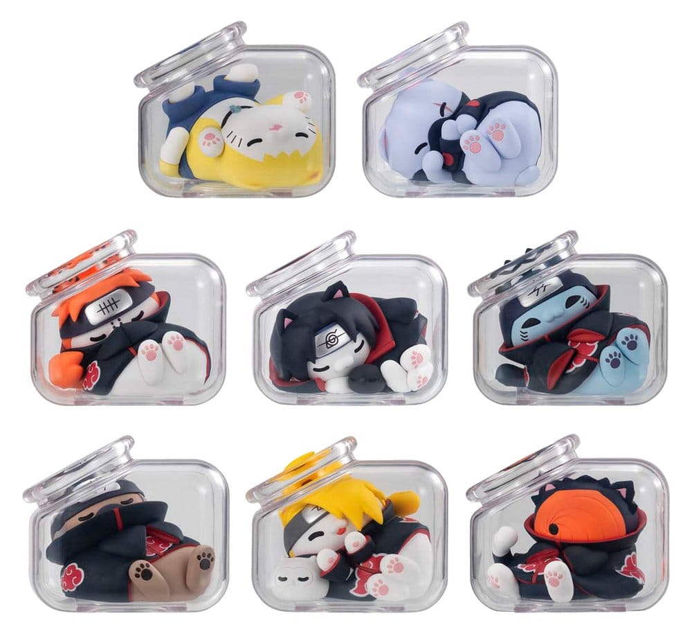 Naruto Shippuden Good Night Nyaruto! Gathering Akatsuki Edition Vol. 2 Blind Box Display (8) Mega Cat Project Minifiguren