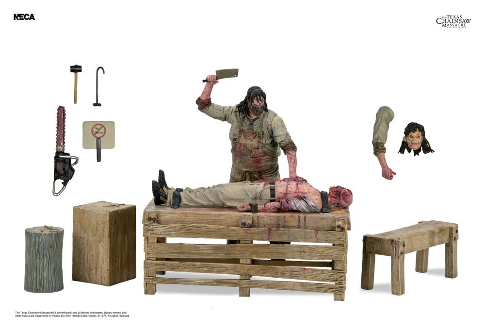 Texas Chainsaw Massacre The Beginning Leatherface Slaughterhouse Boxed Set Diorama Actionfigur