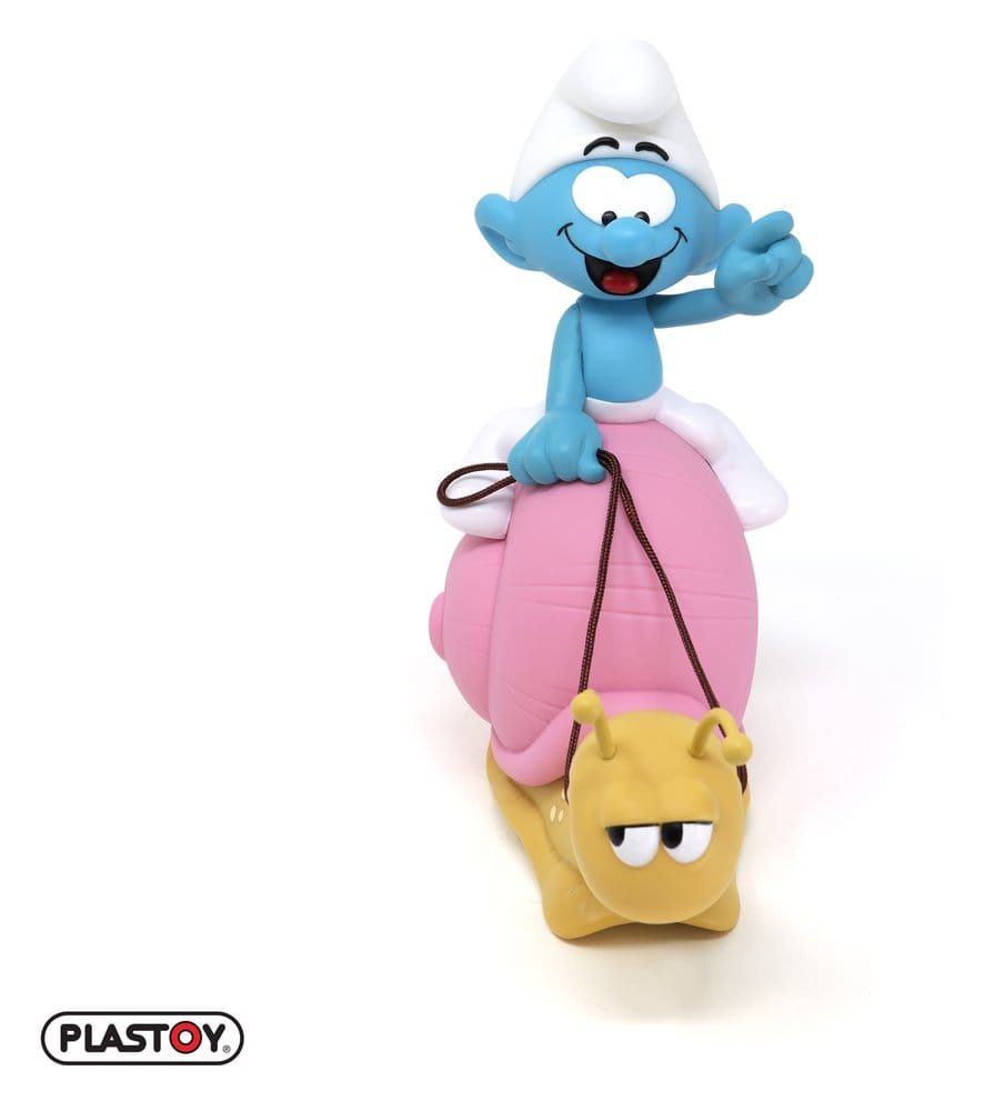 Die Schlümpfe: Spardose Smurf on a Snail's Back 19 cm