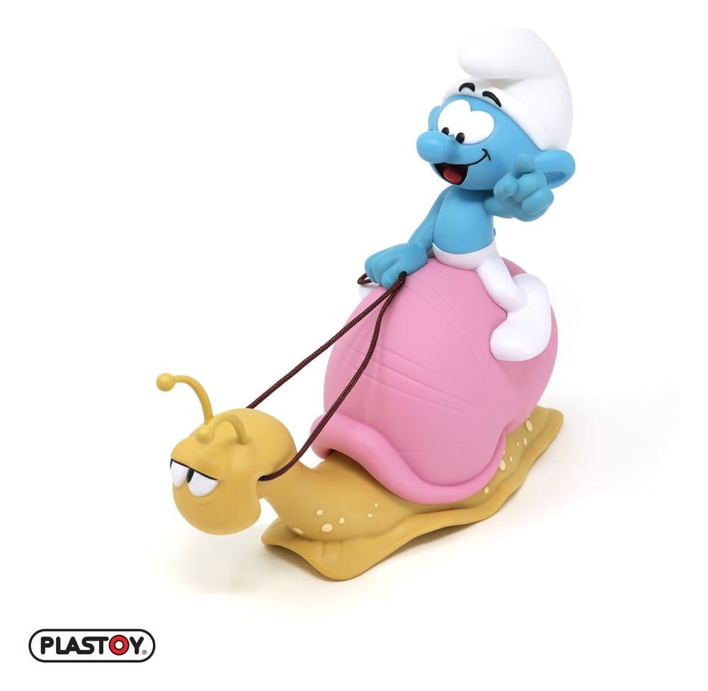 Die Schlümpfe: Spardose Smurf on a Snail's Back 19 cm