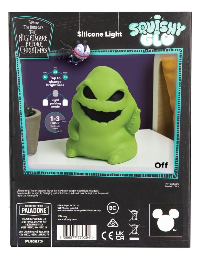 Nightmare Before Christmas Oogie Boogie SquishyGlo Silikon-Leuchte Rechargeable