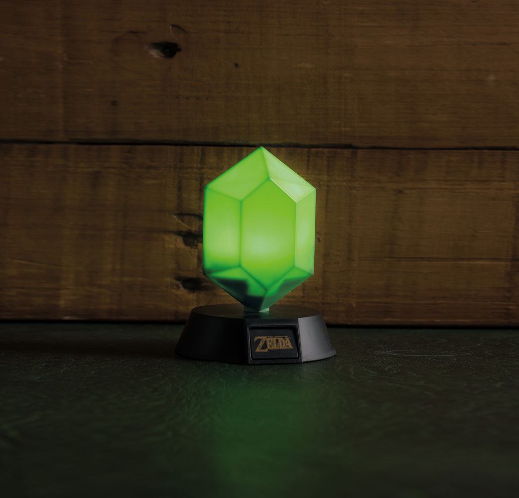 Legend of Zelda 3D Grüner Rubin Lampe