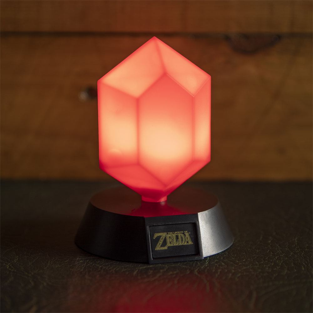 The Legend of Zelda 3D Icon Red Rupee Lampe