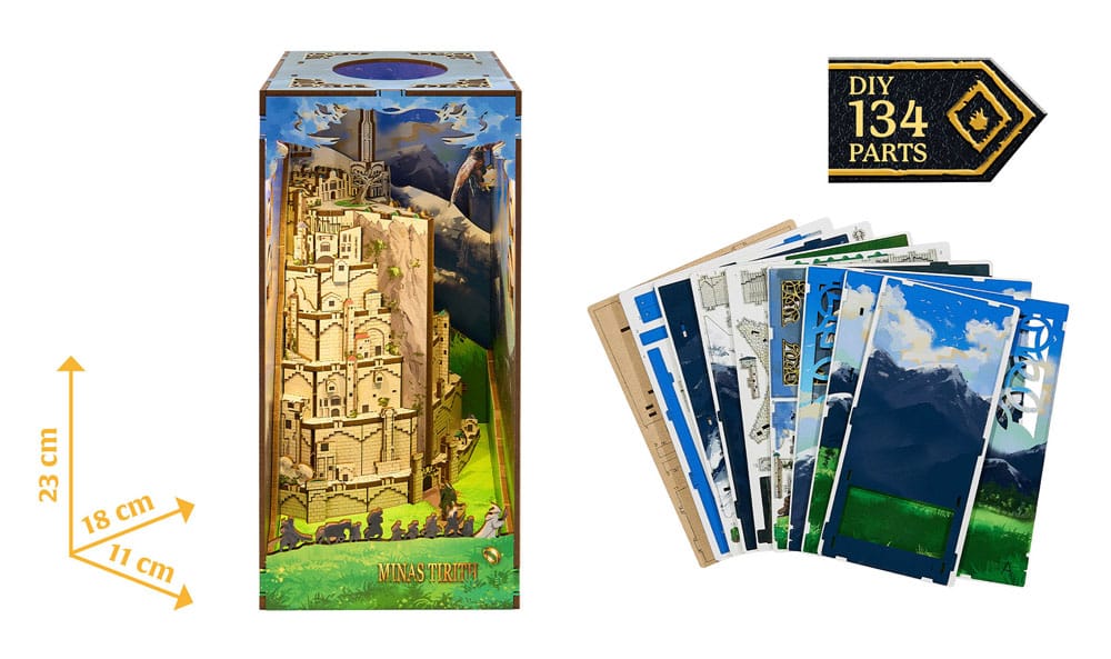 Der Herr der Ringe Minas Tirith Tiny Adventures Book Nook Mini-Diorama