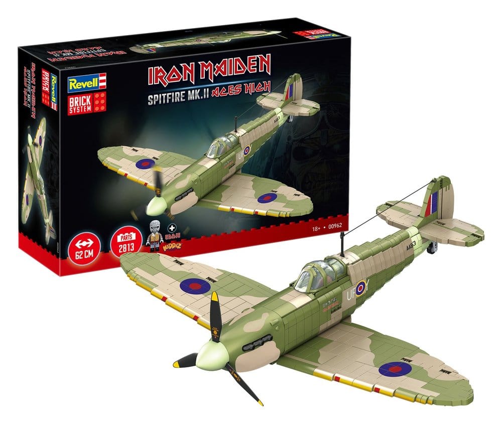 Iron Maiden Spitfire MK.II Aces High Brick System Klemmbaustein Set