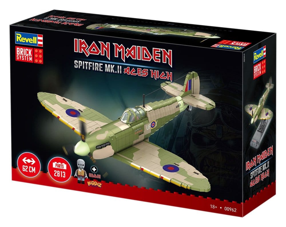 Iron Maiden Spitfire MK.II Aces High Brick System Klemmbaustein Set