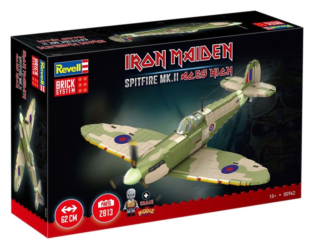 Iron Maiden Spitfire MK.II Aces High Brick System Klemmbaustein Set