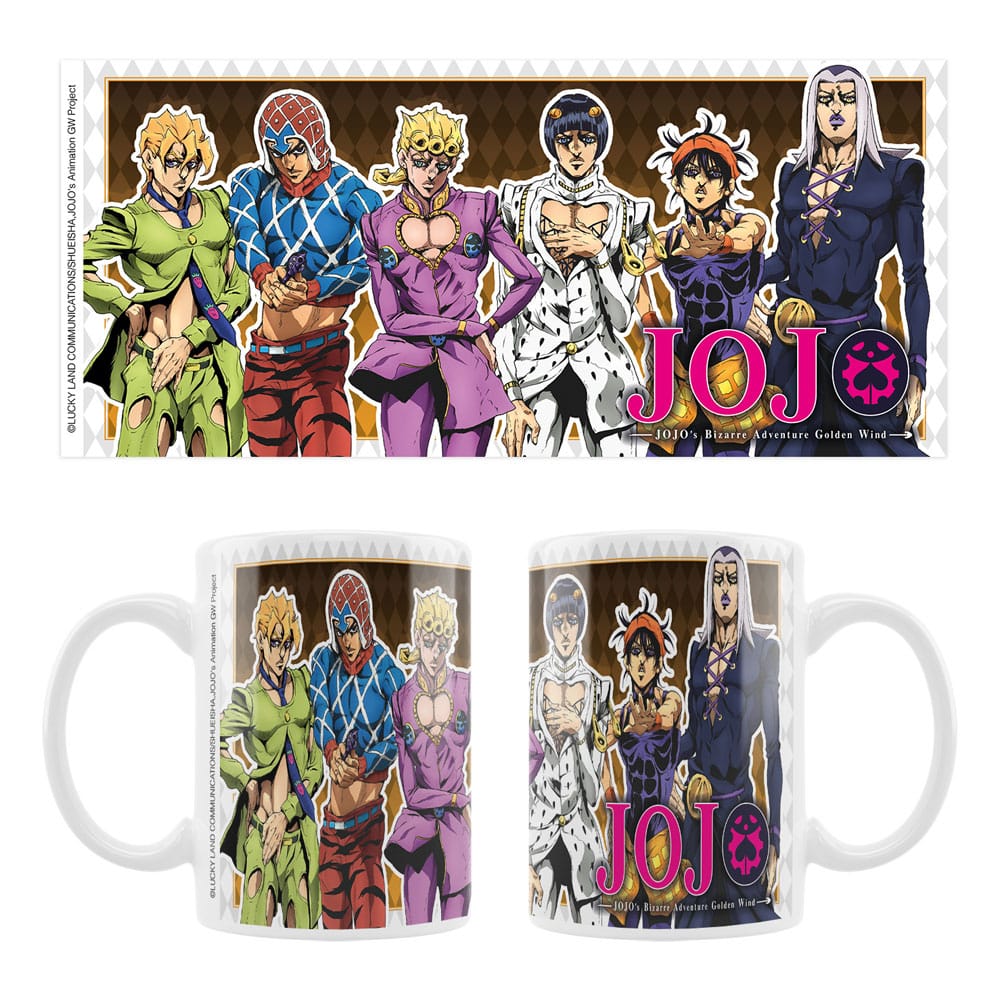 JoJo´s Bizarre Adventure Part 5 Golden Wind Main Characters Keramiktasse