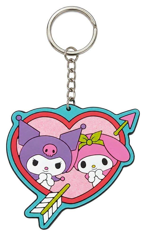 Sanrio Kuromi & My Melody Gummi-Schlüsselanhänger