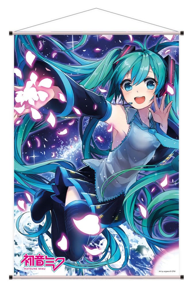 Hatsune Miku Flower 07 Wandrolle