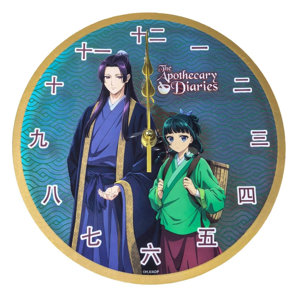 Die Tagebücher der Apothekerin Maomao & Jinshi Holographic Acryl Wanduhr