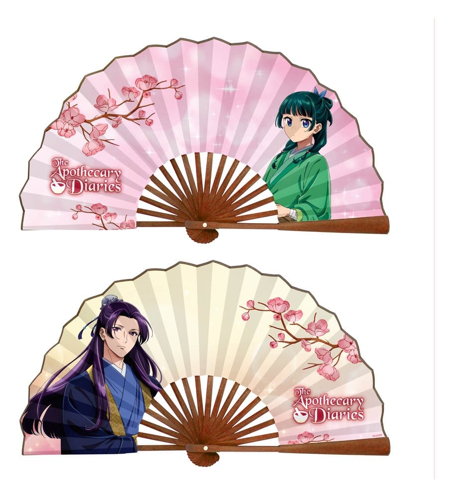 Die Tagebücher der Apothekerin Maomao & Jinshi Japanese Bamboo Fächer