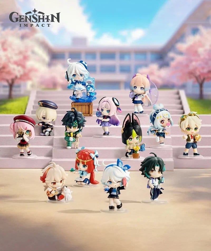 Genshin Impact Chibi Academy's Light and Shadow Poetry Minifiguren Blind Box Display (12)