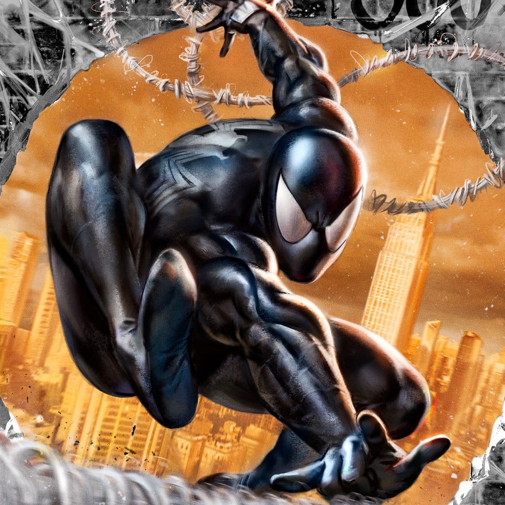 Marvel The Amazing Spider-Man #300 Tribute (Black High-Gloss Variant) - ungerahmt Kunstdruck
