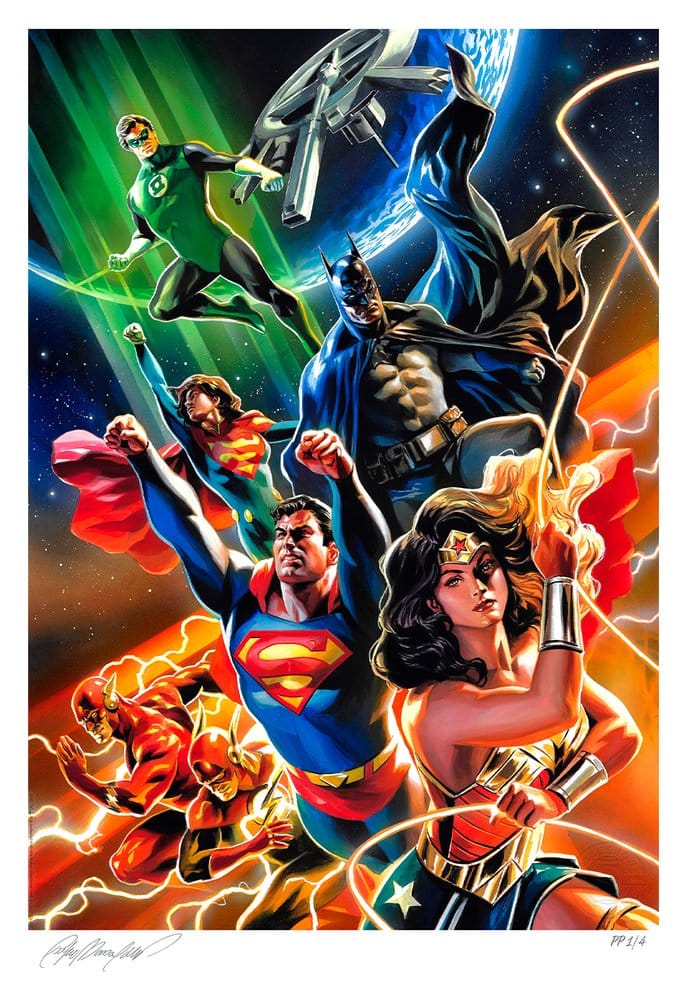 DC Comics Justice League Unlimited Kunstdruck ungerahmet